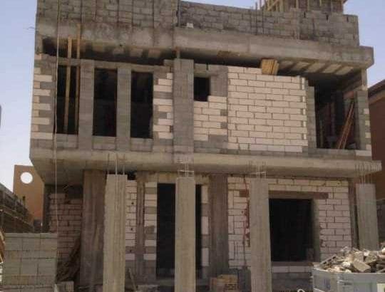 مقاول بناء لتنفيذ جميع أعمال البناء تسليم عظم بالمواد
