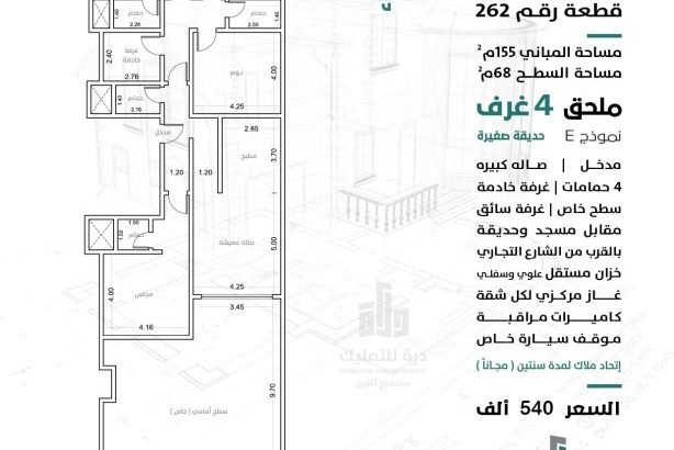 شقق تمليك فاخرة – تحت الإنشاء – ٣ و ٤ غرف – مخطط سندس