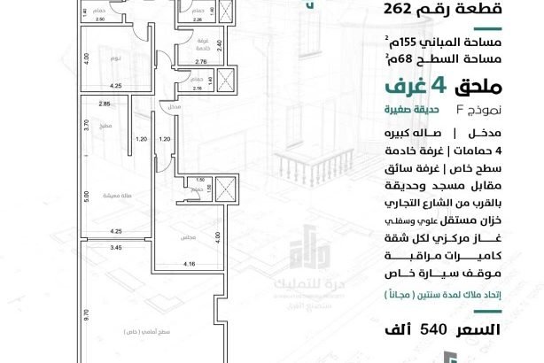 شقق تمليك فاخرة – تحت الإنشاء – ٣ و ٤ غرف – مخطط سندس