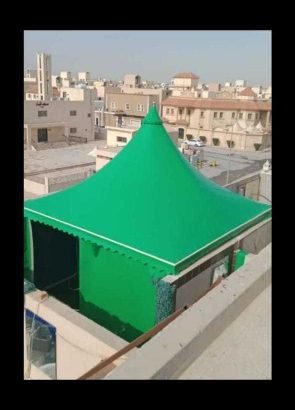حداد مظلات وسواتر وبرجولات وقرميد وجميع انواع الحداده