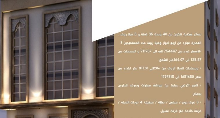 عمائر وشقق فاخرة قريبة من الحرم