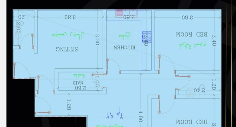 شقه 3 غرف ب310 خلف الياسمين مول حي المنار