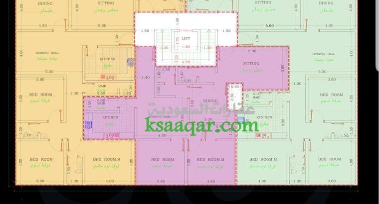 شقة تحت الانشاء حي المنار