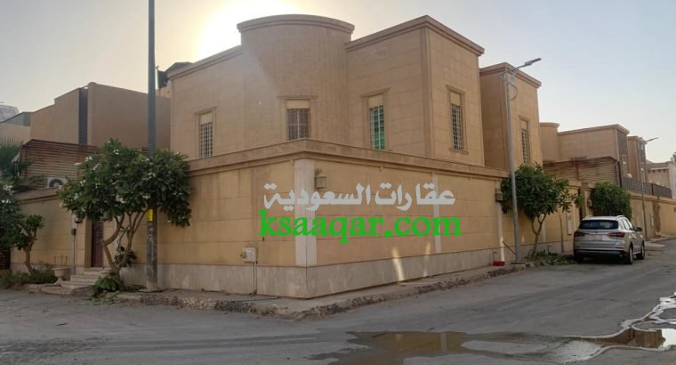 للبيع فيلا مساحة 500 حي الياسمين زاويه