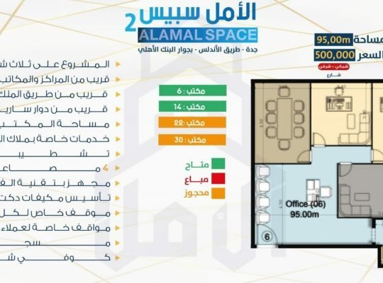 مكاتب للببع جدة