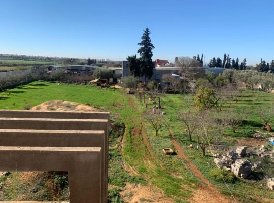 أرض زراعية مكونة من منزل كبير دو طابقين