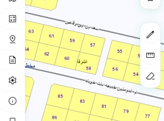 ارض في حي الشرفة مدينة الكهفه حائل