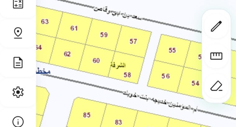 ارض في حي الشرفة مدينة الكهفه حائل