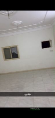 جدة الخمرة الحي المسرات توجد شقة للايجار  غرفتين وصالة ومطبخ وحمام شامل الكهرباء والغاز المياه الايجار 2500 شهريالتوصل 0533367511